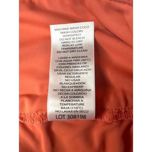 S.C. & Co. Sporty Chic Geometric Print Athletic Coral White Skort XL - Picture 8 of 10